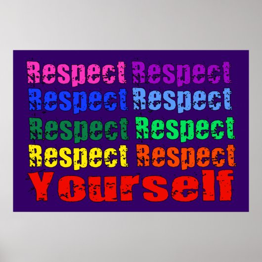 Respecteer uzelf poster (Voorkant)