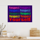 Respecteer uzelf poster (Keuken)