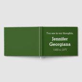 Respecteerbaar en eenvoudig Memorial Guestbook Gastenboek (Volledig)