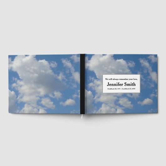 Respecteerbaar en eenvoudig Memorial Guestbook Gastenboek (Volledig)