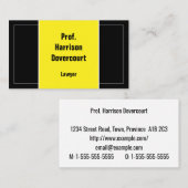 Respecteerbaar, menselijk en professioneel Visitek Visitekaartje (Voorkant / Achterkant)