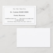 Respecteerbaar, neutraal Visitekaartje (Voorkant / Achterkant)