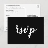 Respecteerbaar "rsvp"-Briefkaart Briefkaart (Voorkant / Achterkant)