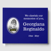 Respecteerbare, Basic Condoléances Guestbook Gastenboek (Voorkant)