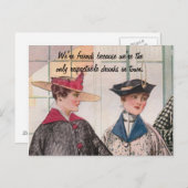 Respecteerbare boomstammen briefkaart (Voorkant / Achterkant)