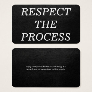 Respecter le processus
