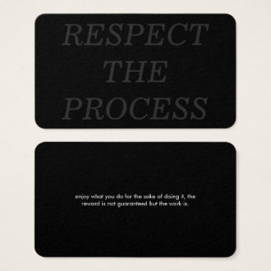 Respecter le processus