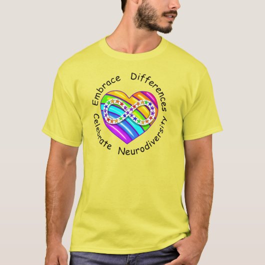 Respecter les différences...Neurodiversité T-shirt (Devant)