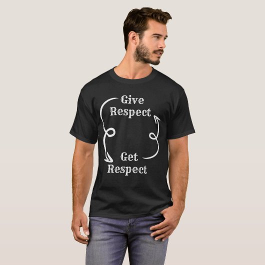 Respectez et respectez T-shirt (Devant entier)