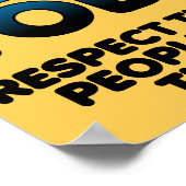 Respectez la bulle sans drame Poster amusant des g (Coin)