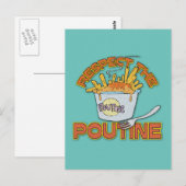 Respectez la poutine nourriture Carte postale (Devant / Derrière)