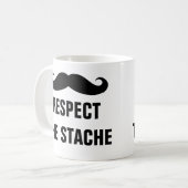 Respectez la tache drôle de tasse de café pour hom (Devant gauche)
