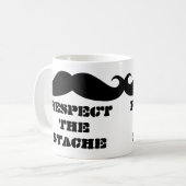 Respectez la tasse de café stache pour hommes masc (Devant gauche)