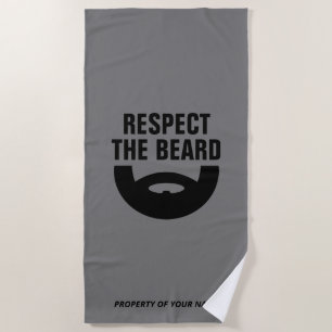 Respectez le drôle de cadeau de serviette de plage