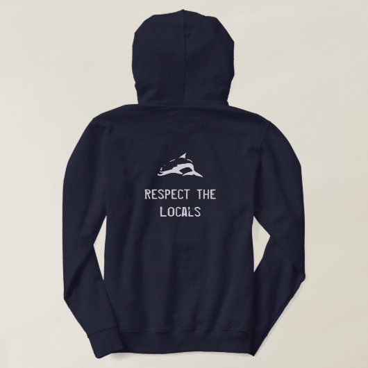 Respectez le sweat - shirt à capuche de gens du (Design dos)