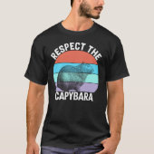 Respectez Le T-shirt Capybara Funny Capybara Lover (Devant)