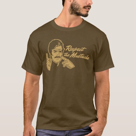 Respectez le T-shirt de moustache (Devant)