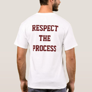 Respectez le T-shirt des hommes de processus de  