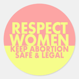 Respectez les femmes autocollant pro-choix