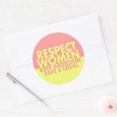 Respectez les femmes autocollant pro-choix (Enveloppe)