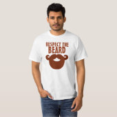 RESPECTEZ LES T-shirts BEARD Funny Mens (Devant entier)