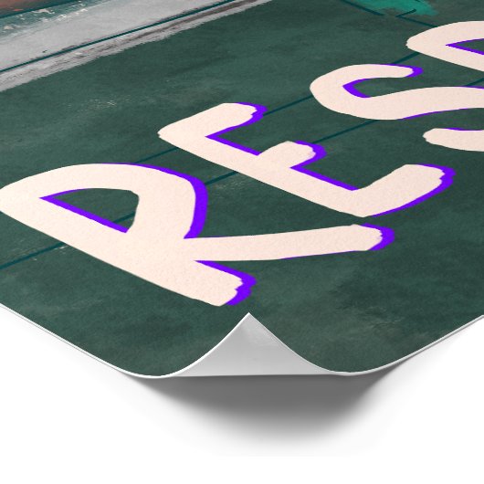 Respectez notre affiche de travail (Coin)