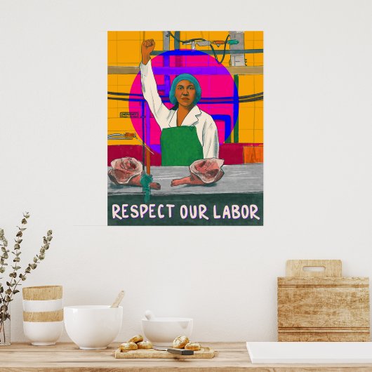 Respectez notre affiche de travail (Cuisine)