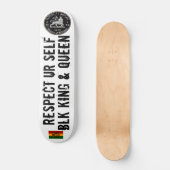 RESPECTEZ-VOUS BLK KING /QUEEN Skateboard (Recto)