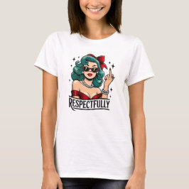 Respectfully Retro Middle Finger T-shirt
