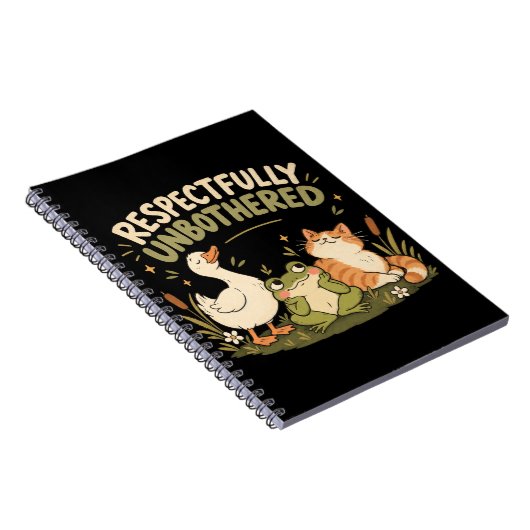 Respectueusement Imperturbable - Cahier à Spirale (Côté Droit)