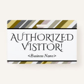 Respectueux "VISITEUR AUTORISÉ !" Badge (Dos)