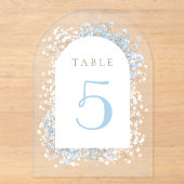 Respiration de bébé blanc numéro de table bleu (Recto)