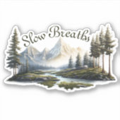 Respirations Lentes Stick Relax & Unwind Sticker (Devant)