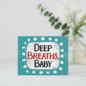 Respirations profondes, Carte de voeux pour bébé (Debout devant)