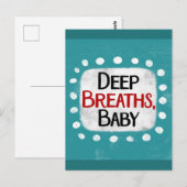 Respirations profondes, Carte postale pour bébé (Devant / Derrière)
