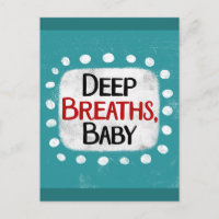 Respirations profondes, Carte postale pour bébé