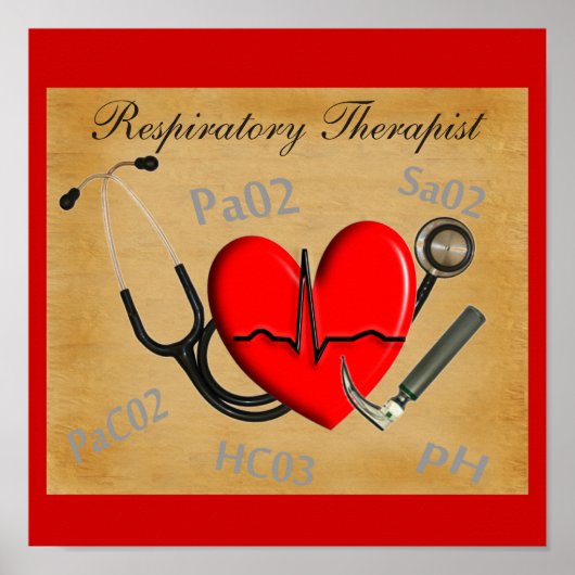 Respiratoir Therapist Art Poster (Voorkant)