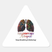 Respiratory Therapist Driehoek Sticker (Voorkant)