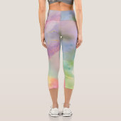 "Respire" Aquarelle Yoga Leggings (Verso)