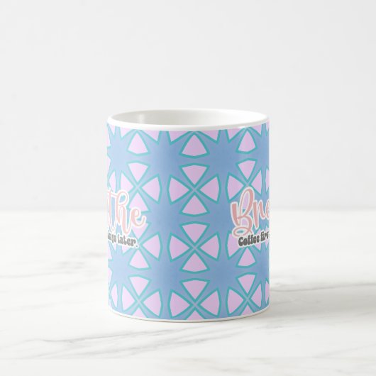 Respire. Café D'Abord, Sentiments Plus Tard Mug (Centre)