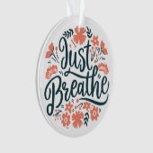 Respire juste la méditation yoga citant le boho fl (devant)