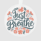 Respire juste la méditation yoga citant le boho fl (devant)
