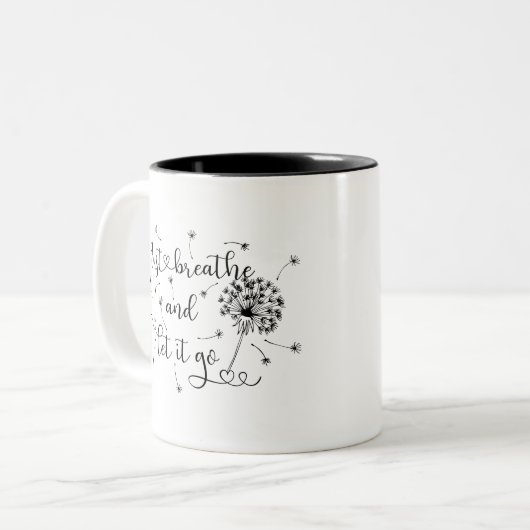 Respire juste la Mug au café (Devant gauche)