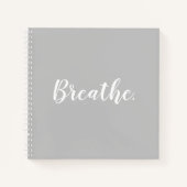 Respire le Carnet gris clair (Devant)