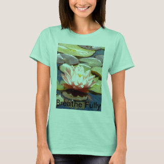 Respire le Lotus T-Shirt entièrement rose