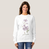 Respire le Sweatshirt floral (Devant entier)