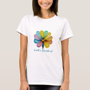 Respire, respirer l'aquarelle fleurie T-Shirts