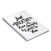 Respire Votre Anxiété Vous Met Carnet (Côté Droit)