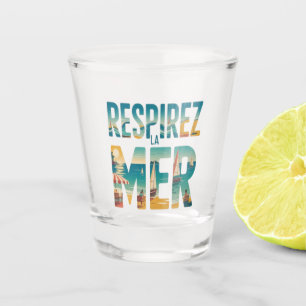 Respirer a mer shot glas