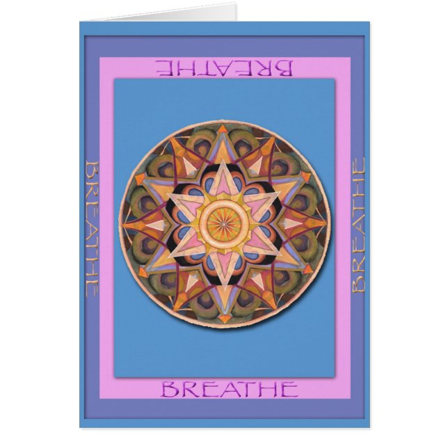 Respirer en carte de gratitude (Devant)